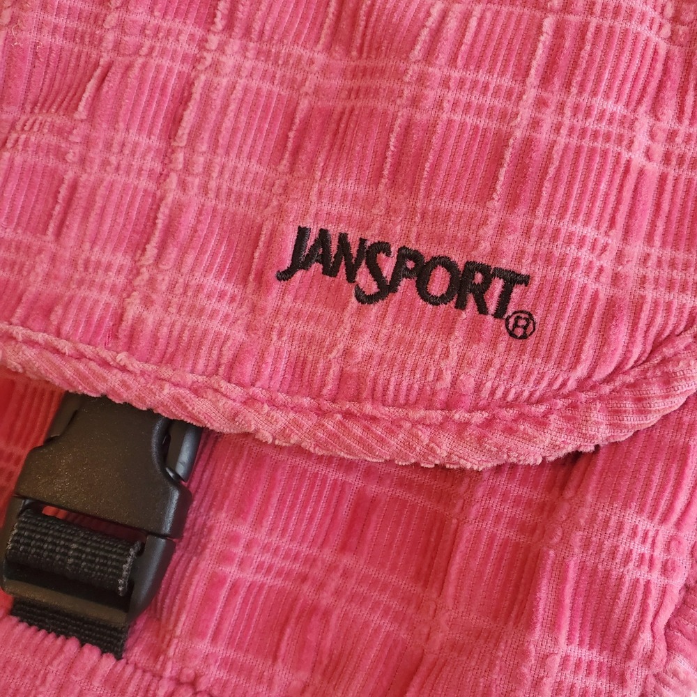 JanSport soft Corduroy Messenger Bag with Detachable Pouch Vintage Style